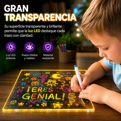 Pizarra Mágica LED para Dibujar con Luz